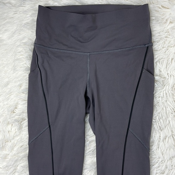Lululemon Chase Me Crop (21") Dark Carbon / Black - Picture 3 of 7